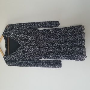 Mock Waist Long Sleeve Dress